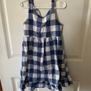 Blueberi Boulevard Navy and White Plaid Dress